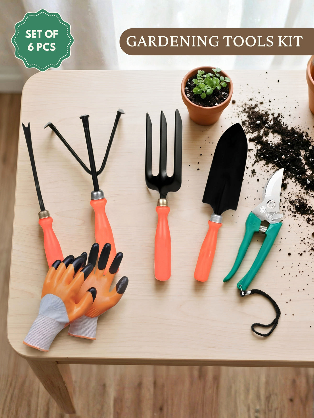 6 in 1 Gardening Tools Kit
