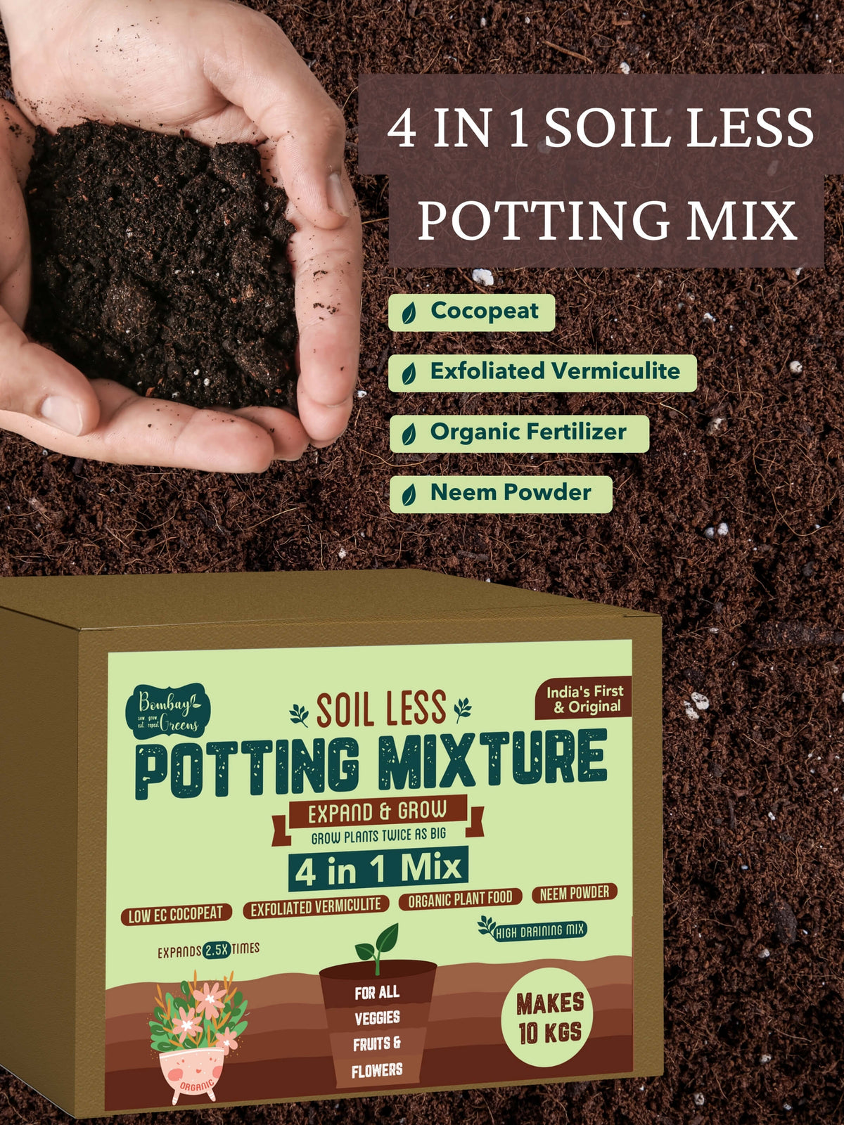 4 in 1 Soil Less Potting Mix