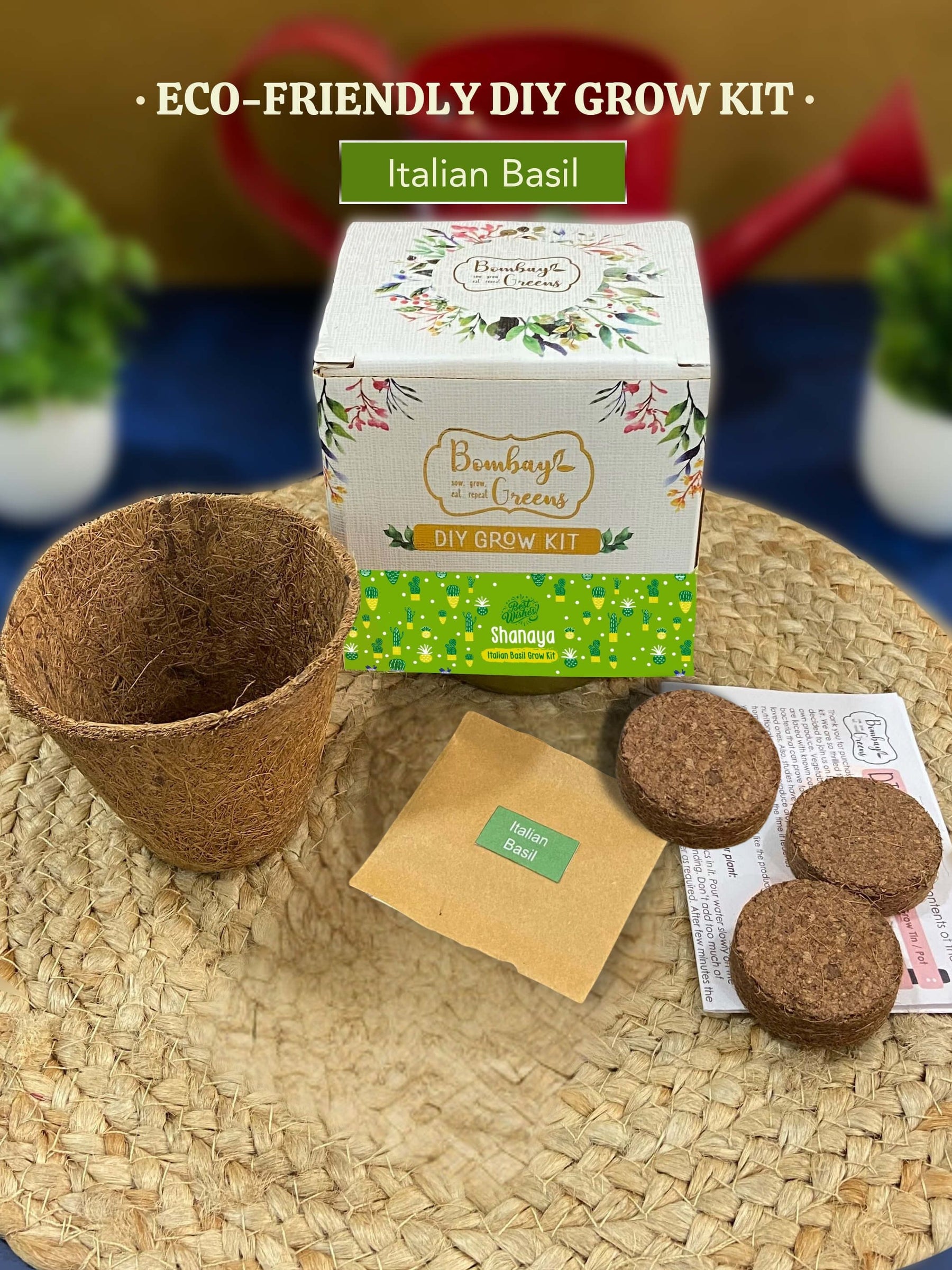 DIY Italian Basil Gardening Kit (Pack of 20) - Customised Gifting