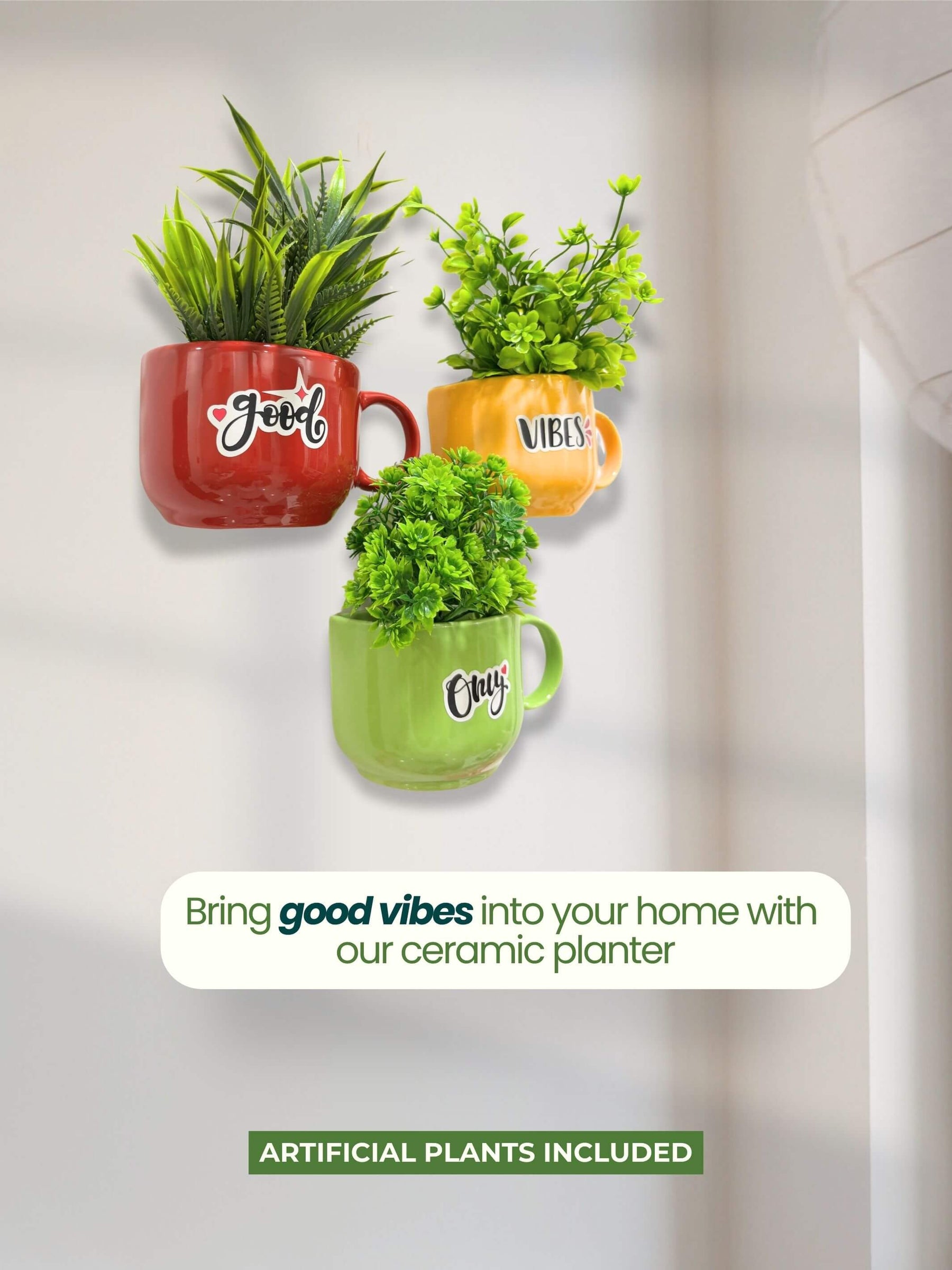 With Artificial Plants