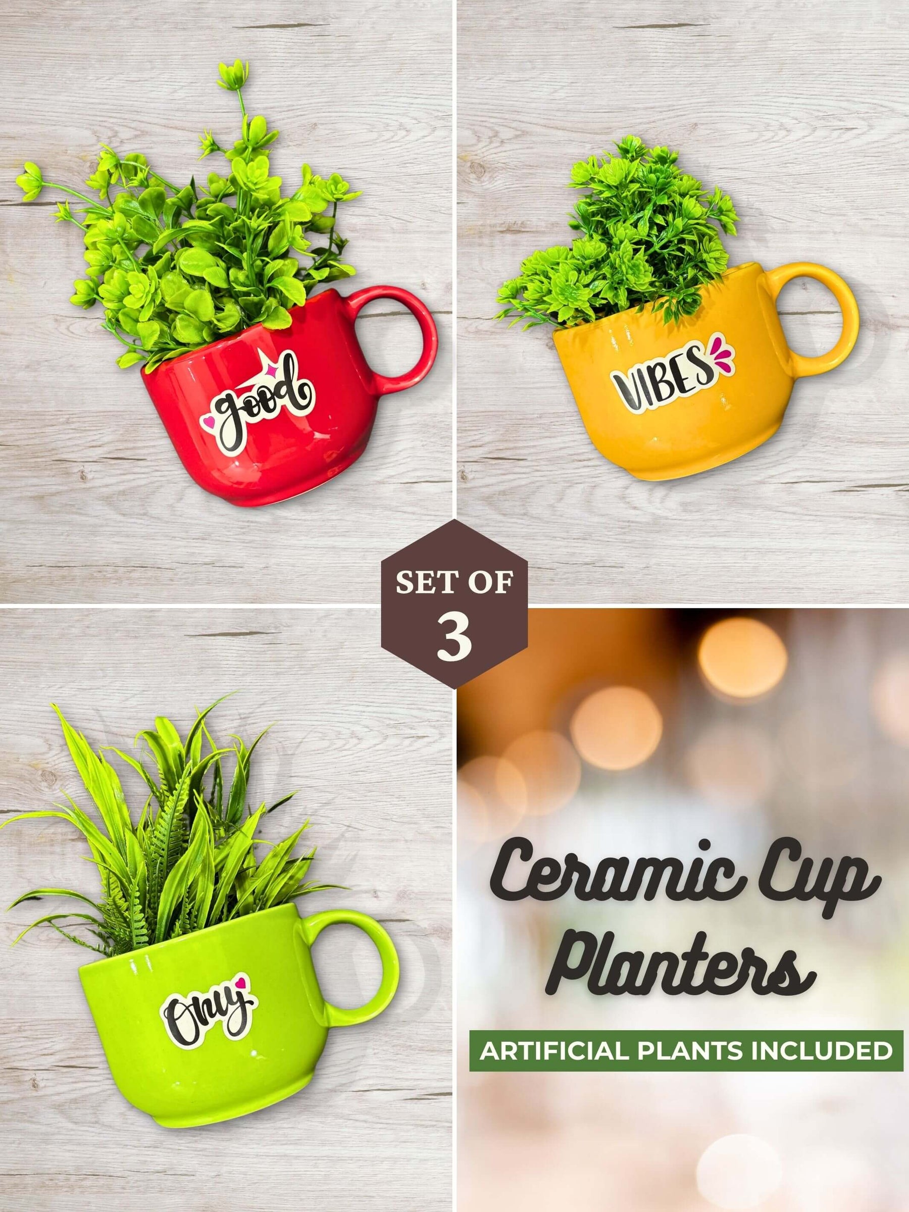 With Artificial Plants