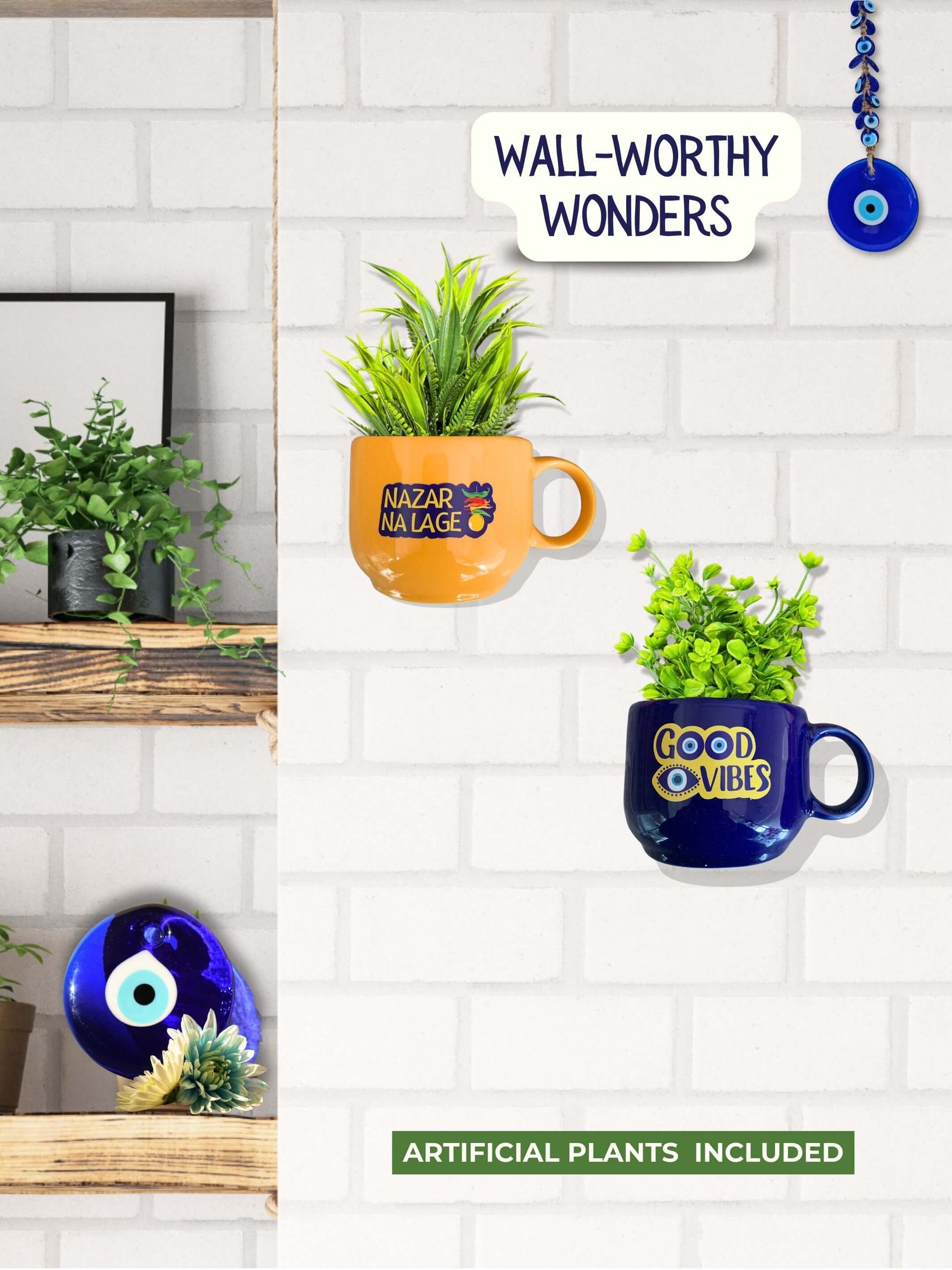 With Artificial Plants