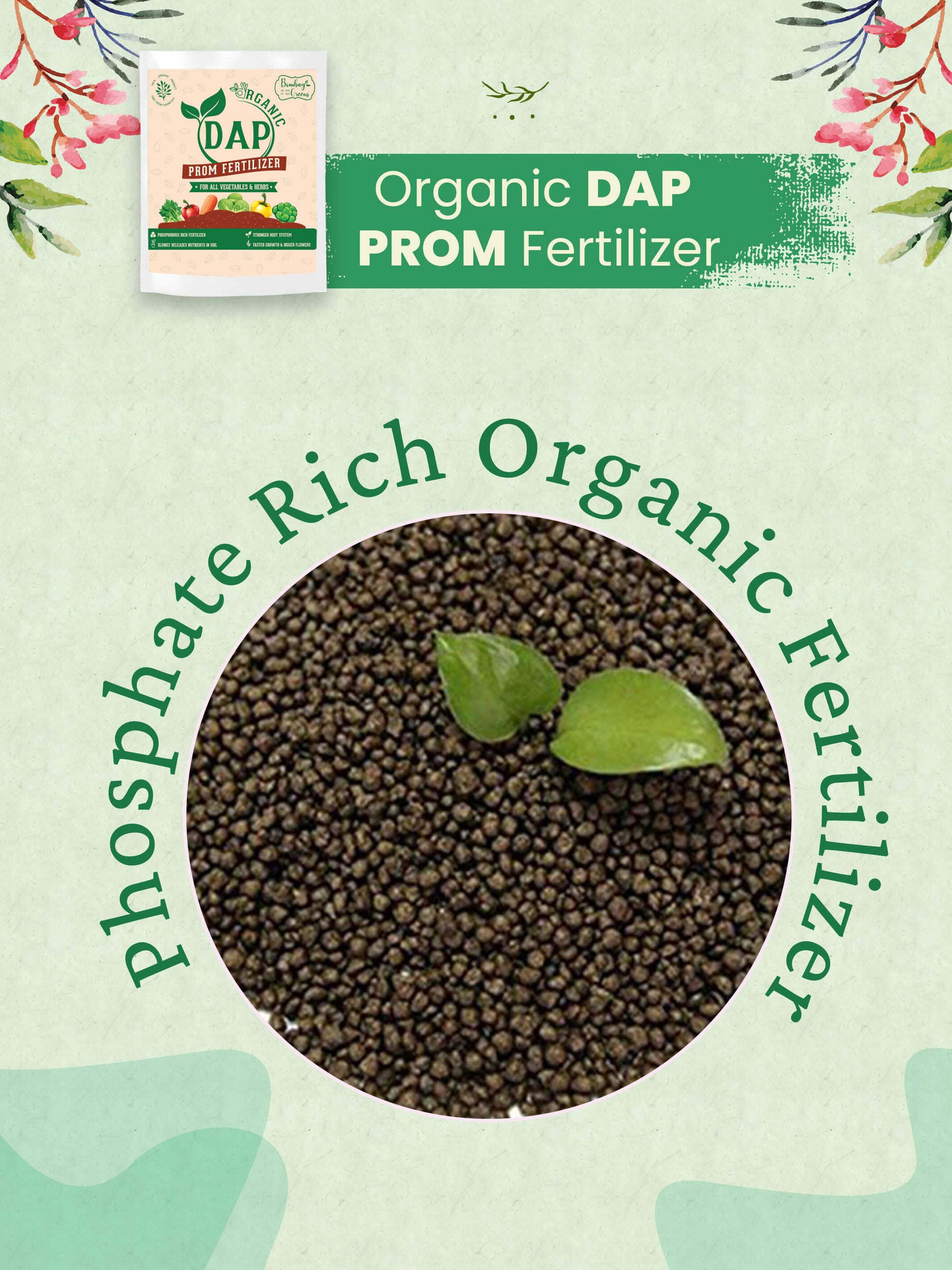 Organic DAP PROM Fertilizer for Vegetables - 900 Grams