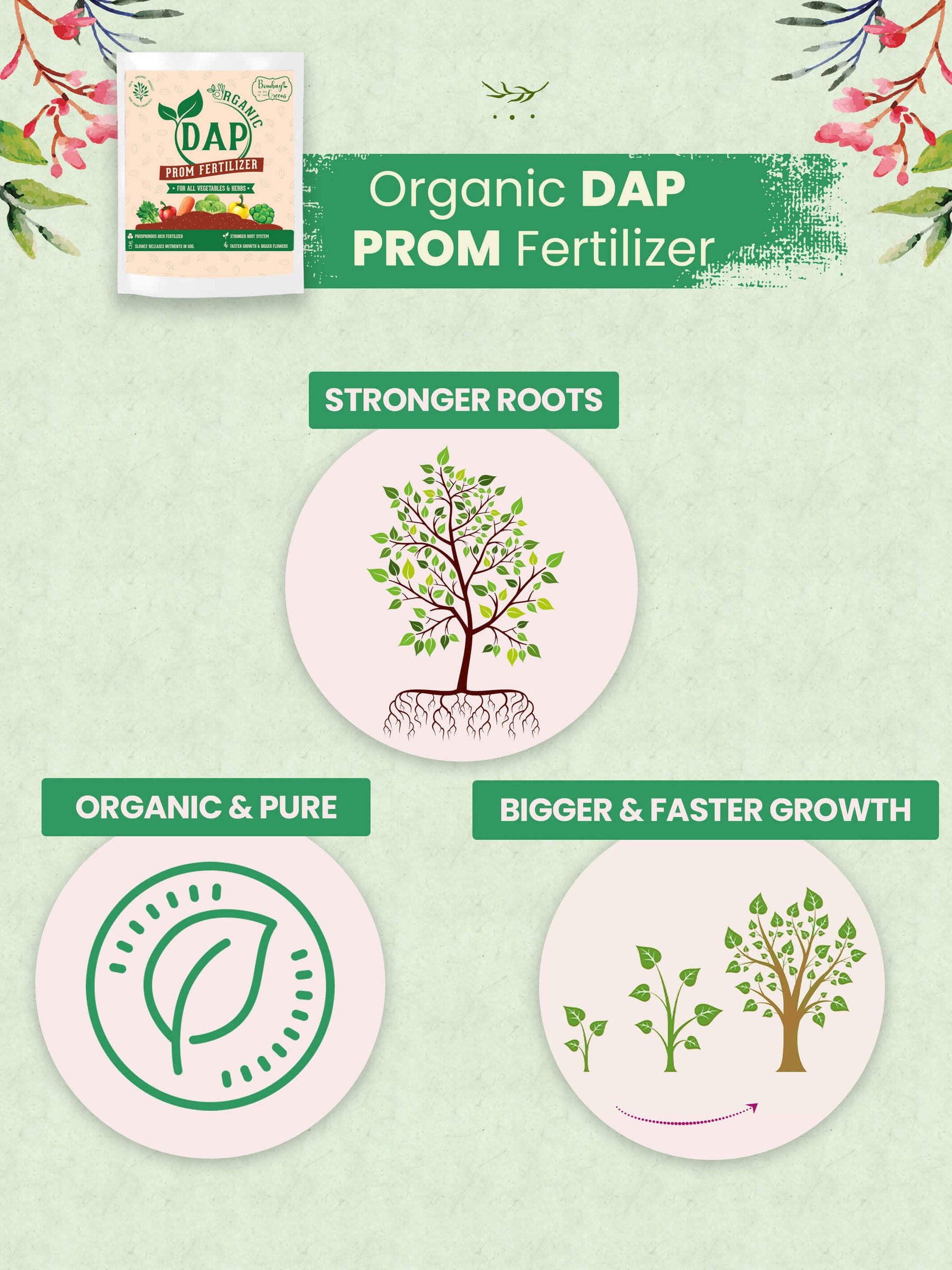 Organic DAP PROM Fertilizer for Vegetables - 900 Grams