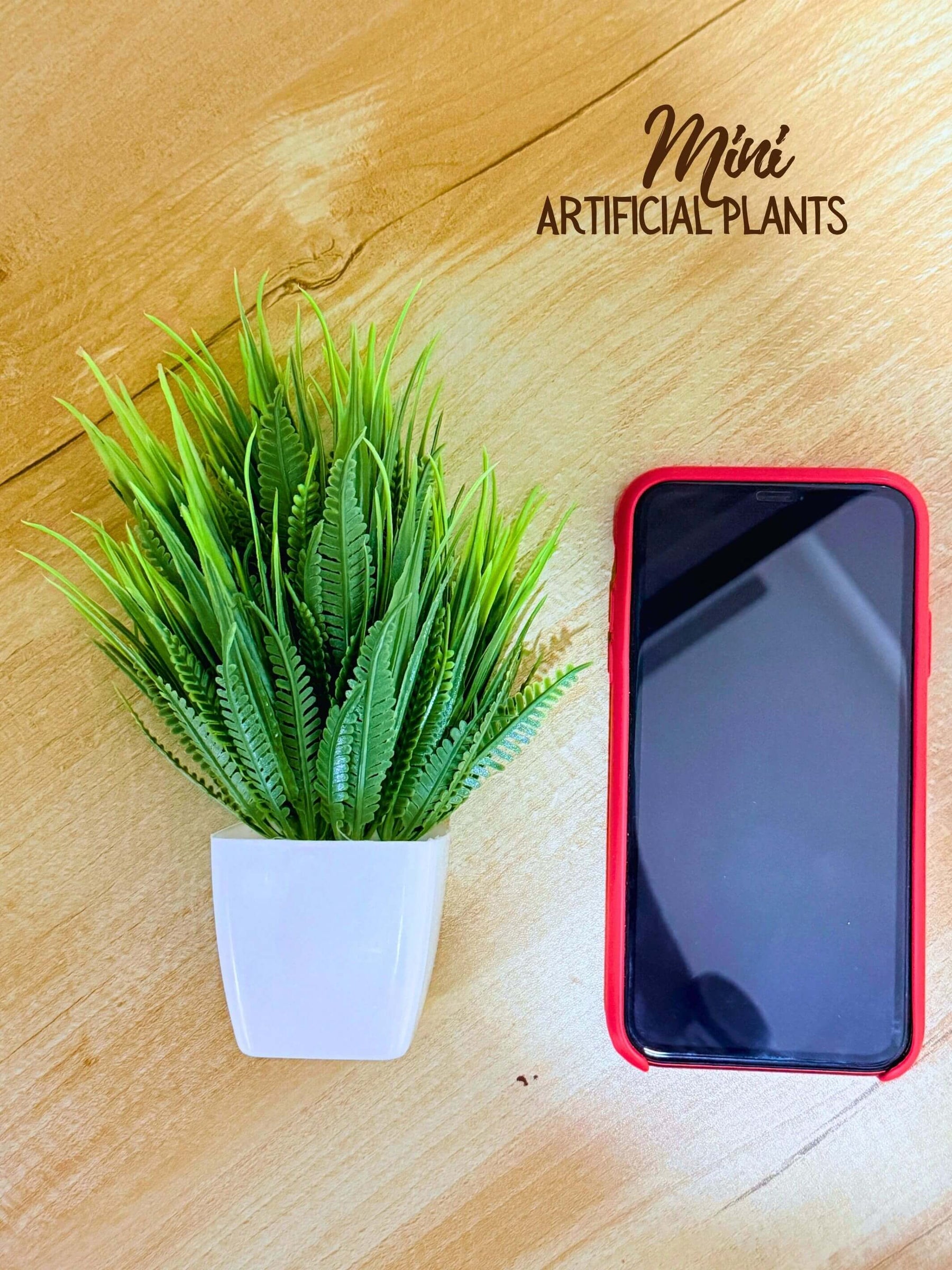 Mini Planters & Pots with Artificial Plants(Set of 8)