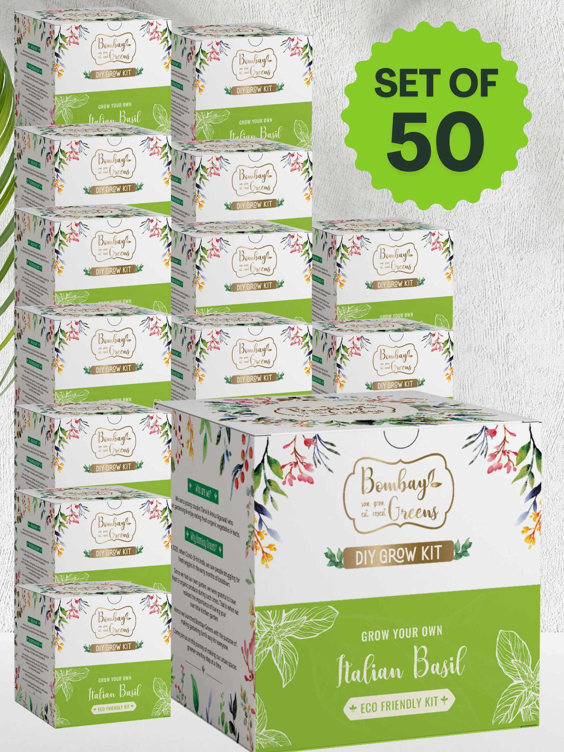 DIY Italian Basil Gardening Kit (Pack of 50) - Corporate Gifting