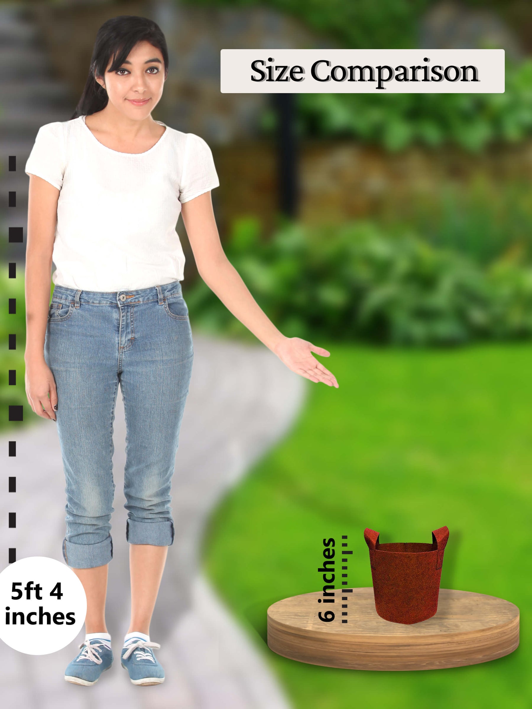 6x6 Grow Bag | Eco-Friendly Geo Fabric - (Combo of 3)