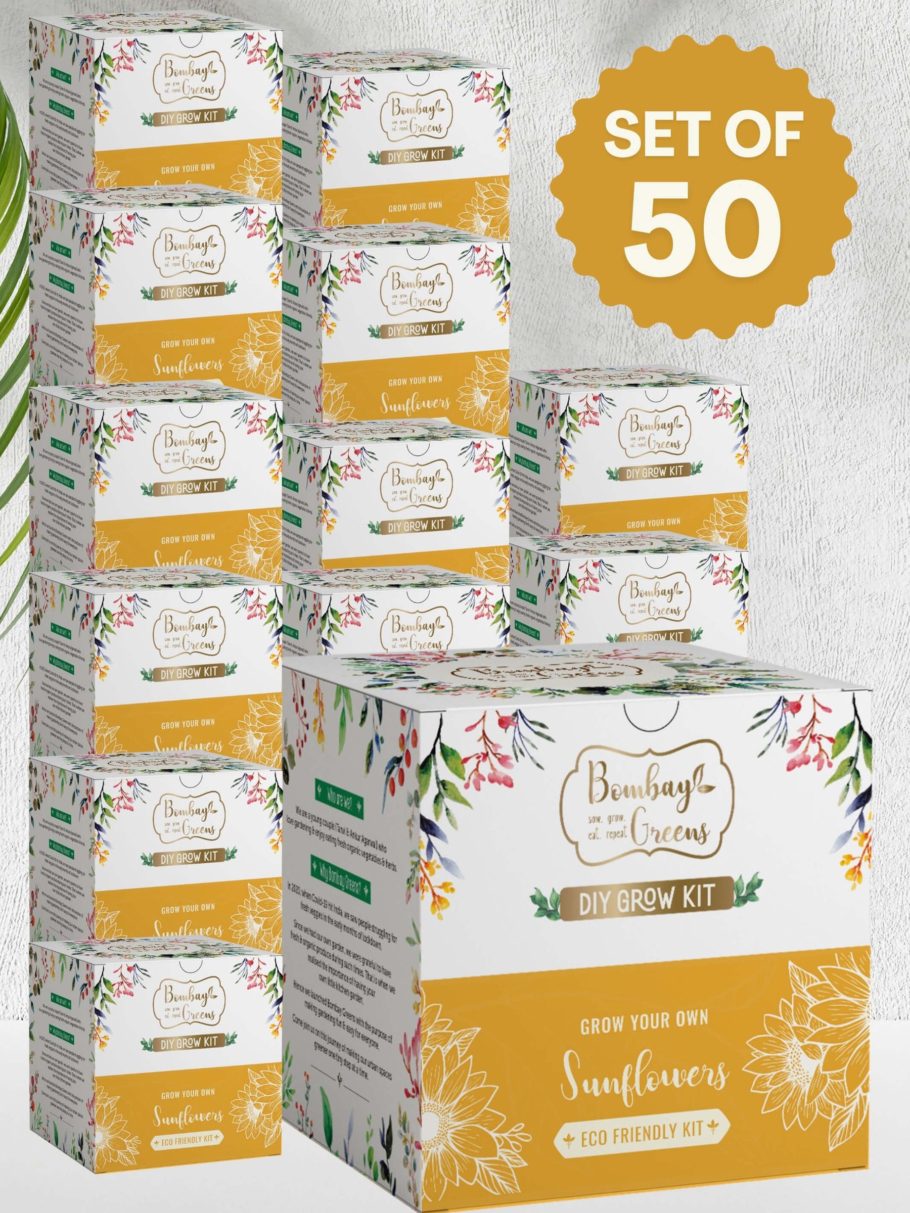 DIY Sunflower Gardening Kit (Pack of 50) - Corporate Gifting