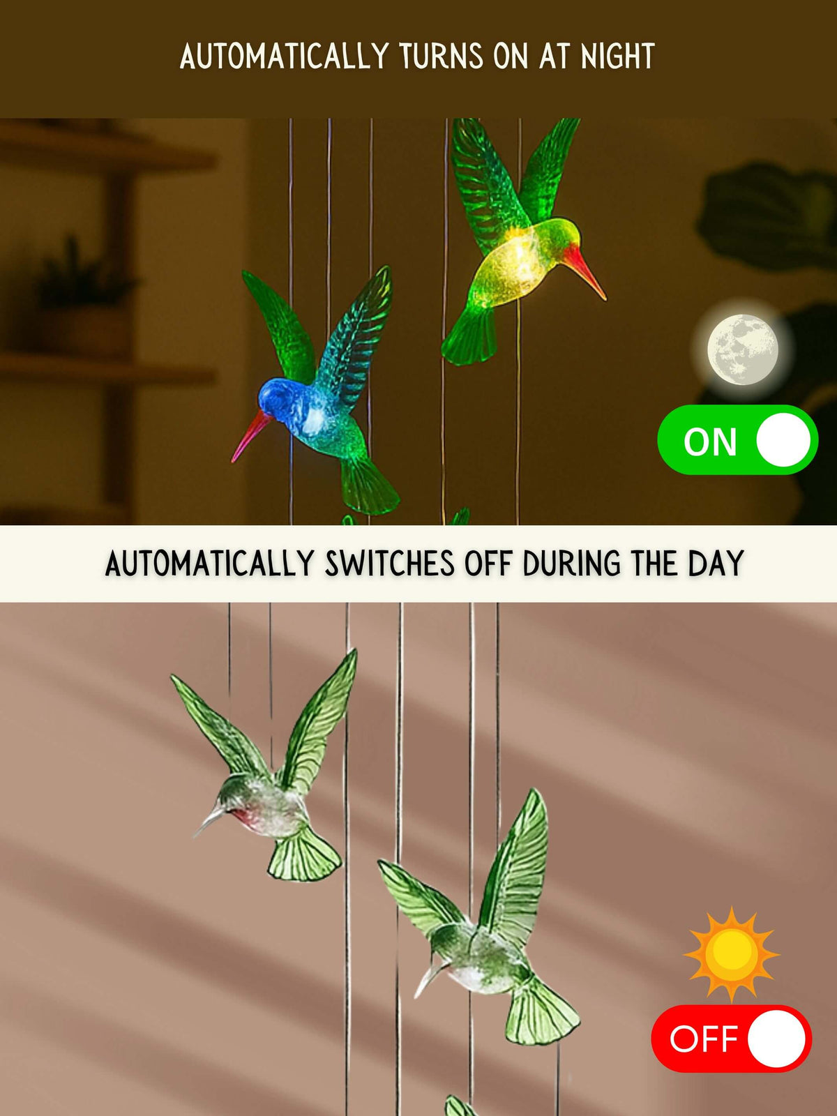 Solar LED Garden Lights | 2pcs - Humming Bird