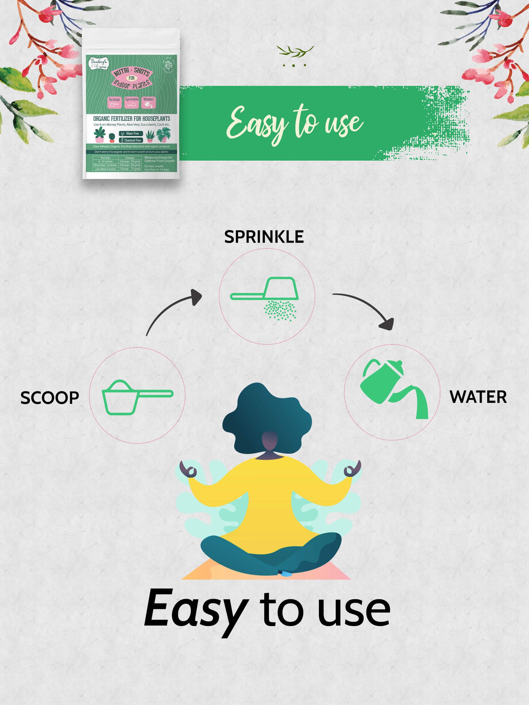 Flower Liquid Fertilizer + Indoor Plant Fertilizer-Combo