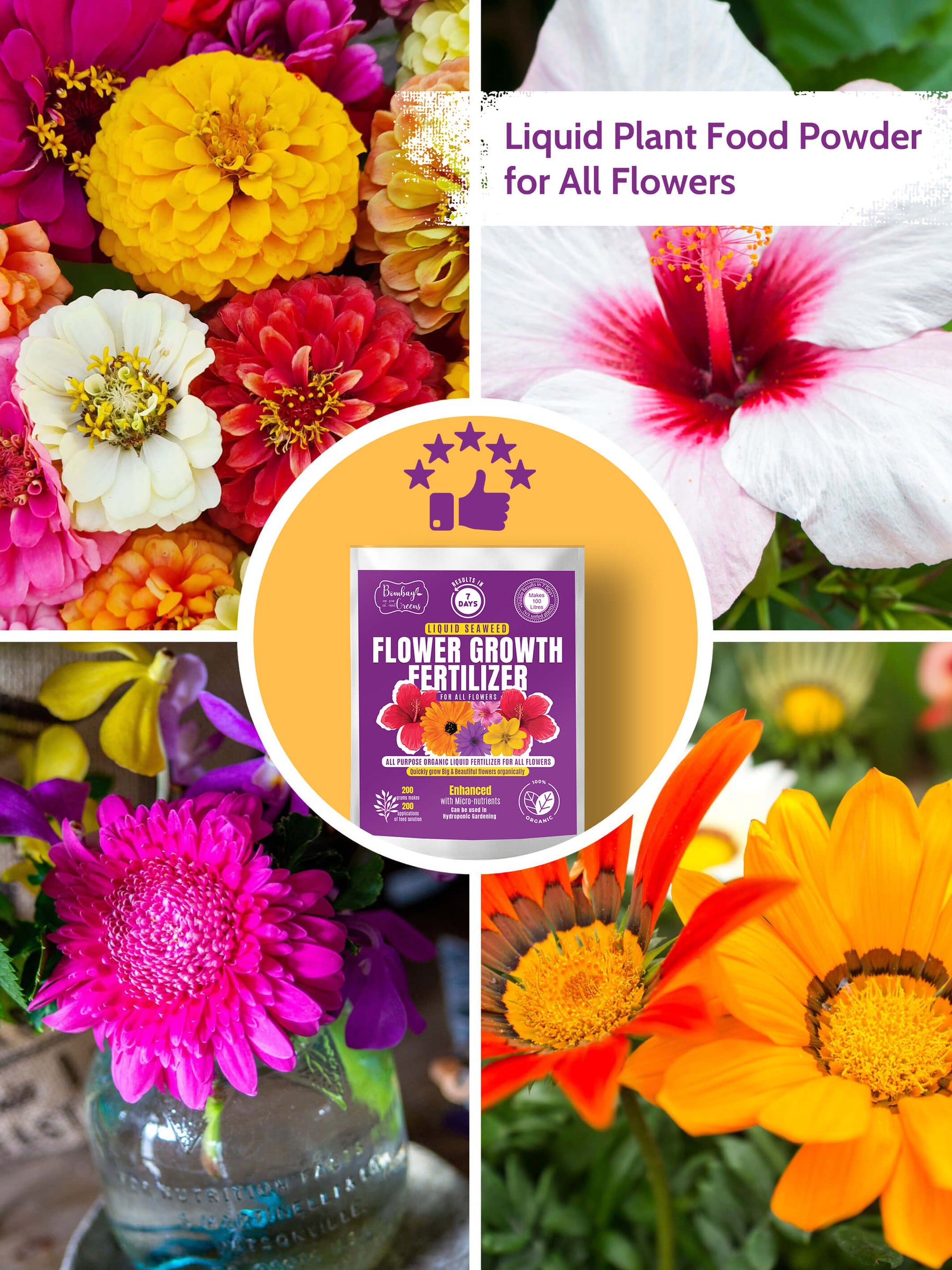 Liquid Organic Fertilizer for All Flowers