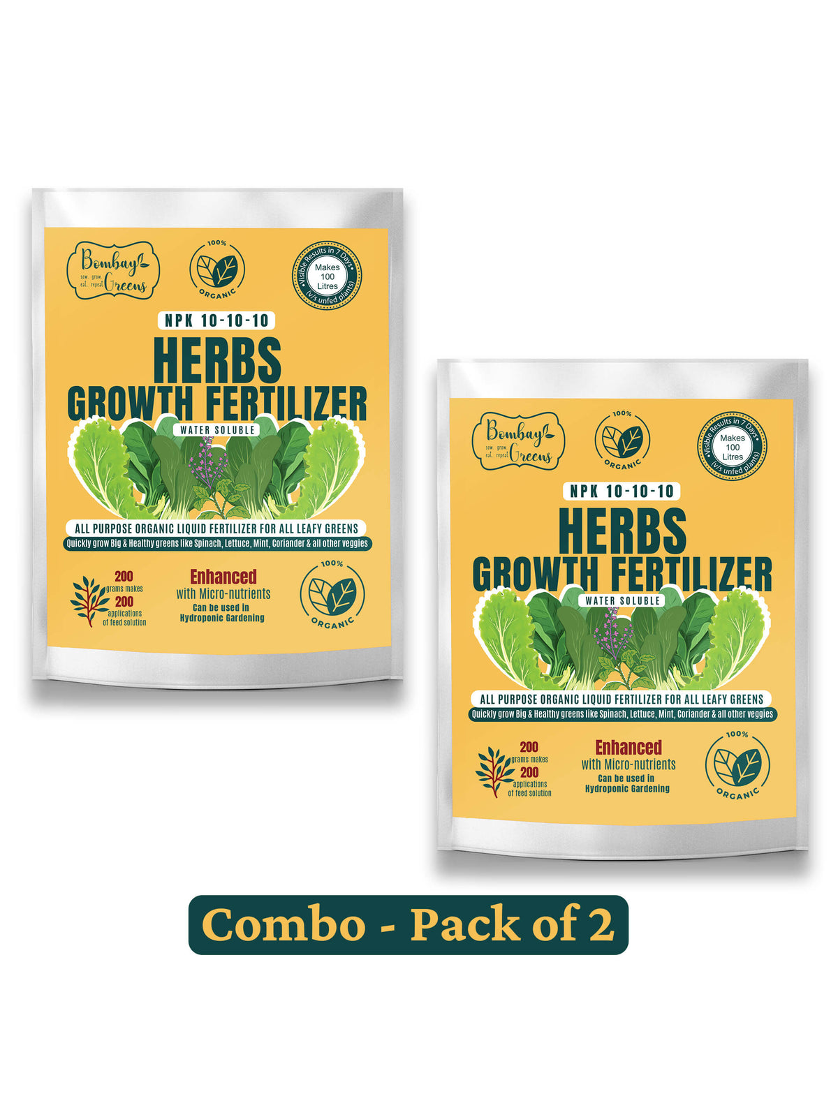 Liquid Organic Fertilizer for Herbs- NPK (10-10-10)