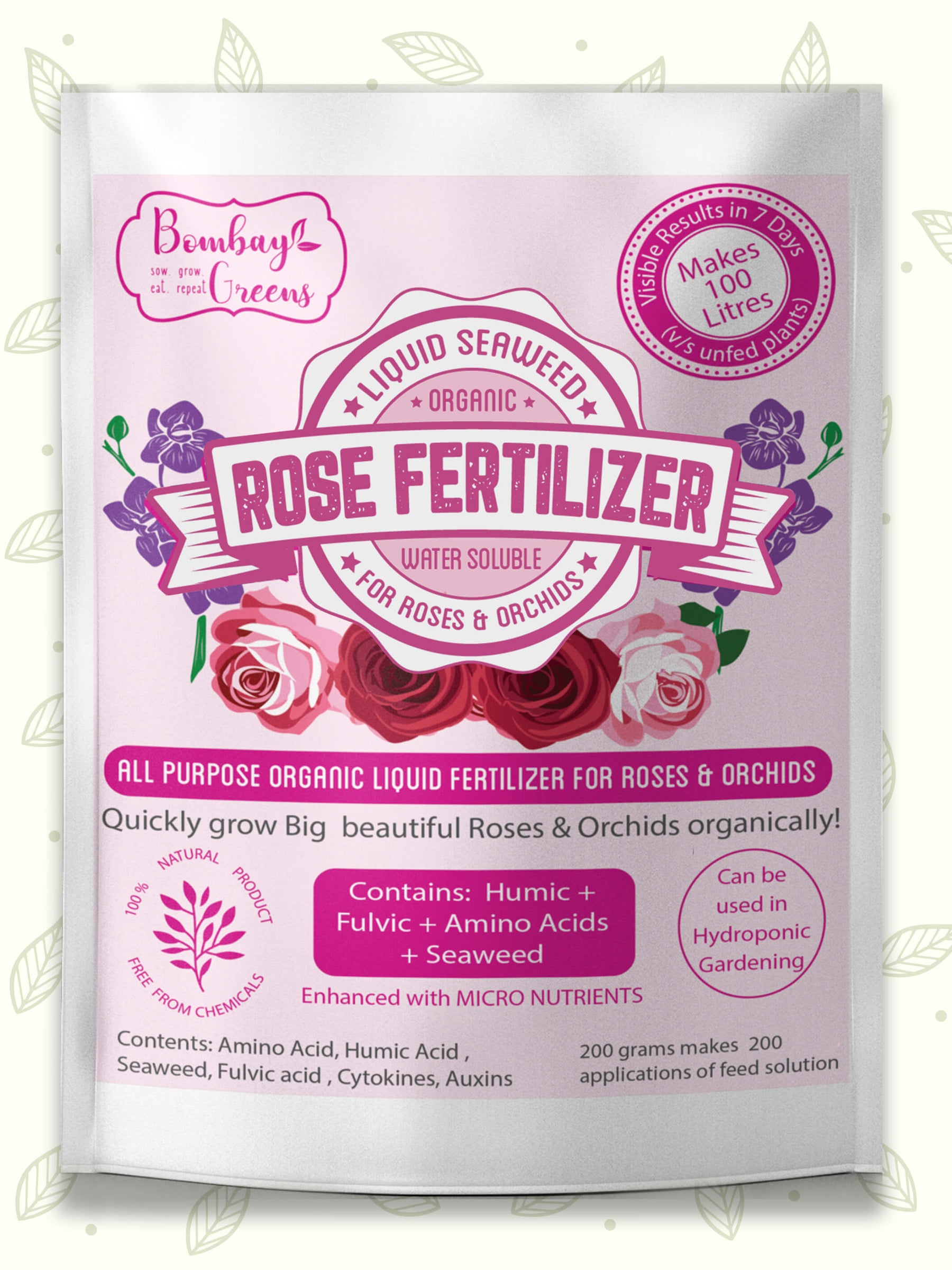 Liquid Organic Fertilizer for Roses & Orchids