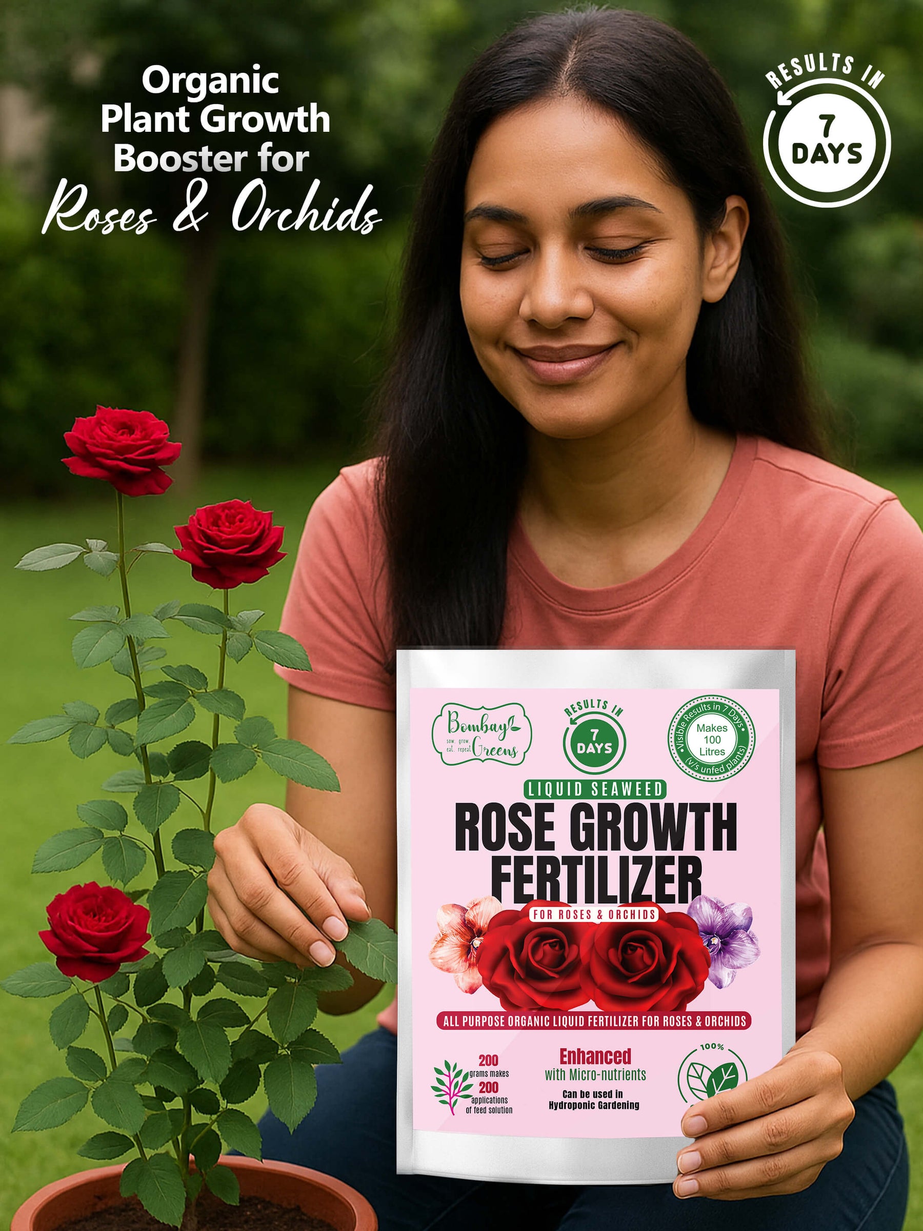 Liquid Organic Fertilizer for Roses & Orchids