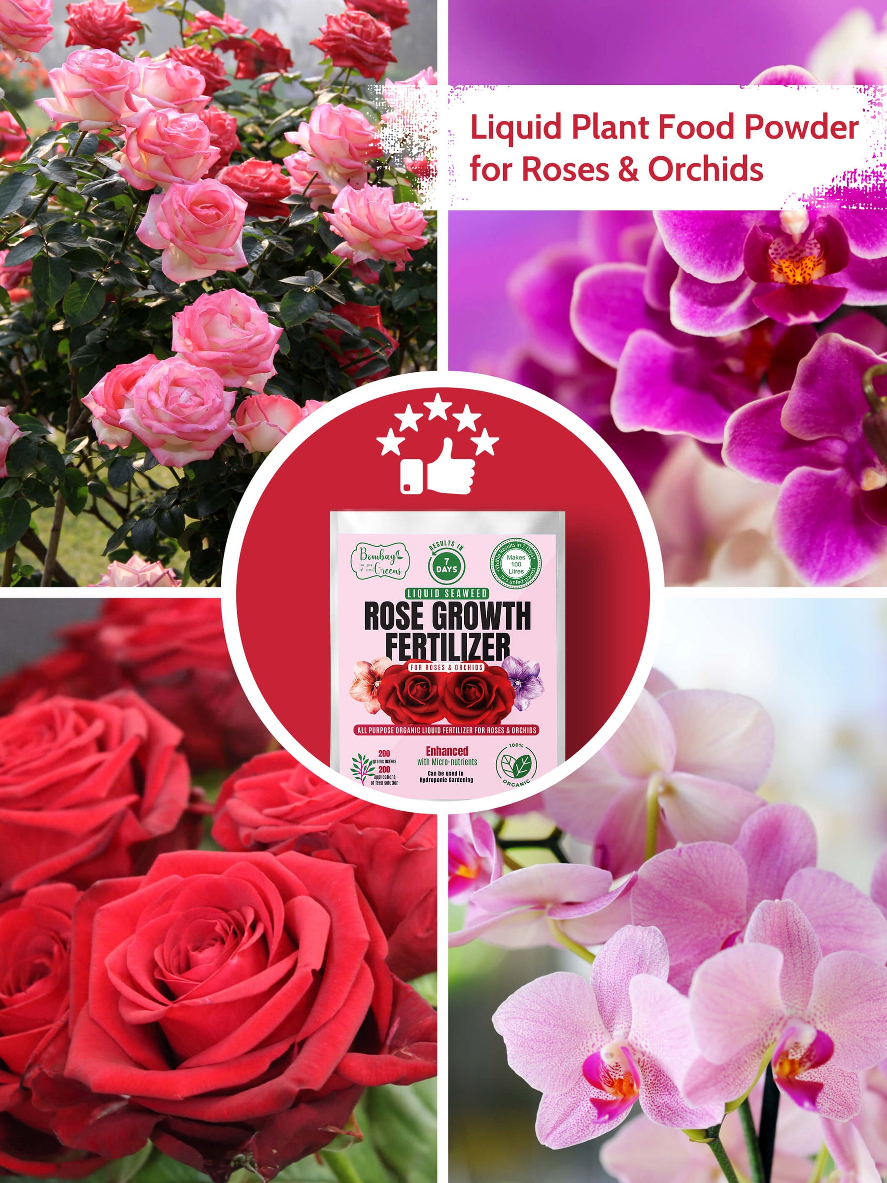 Liquid Organic Fertilizer for Roses & Orchids