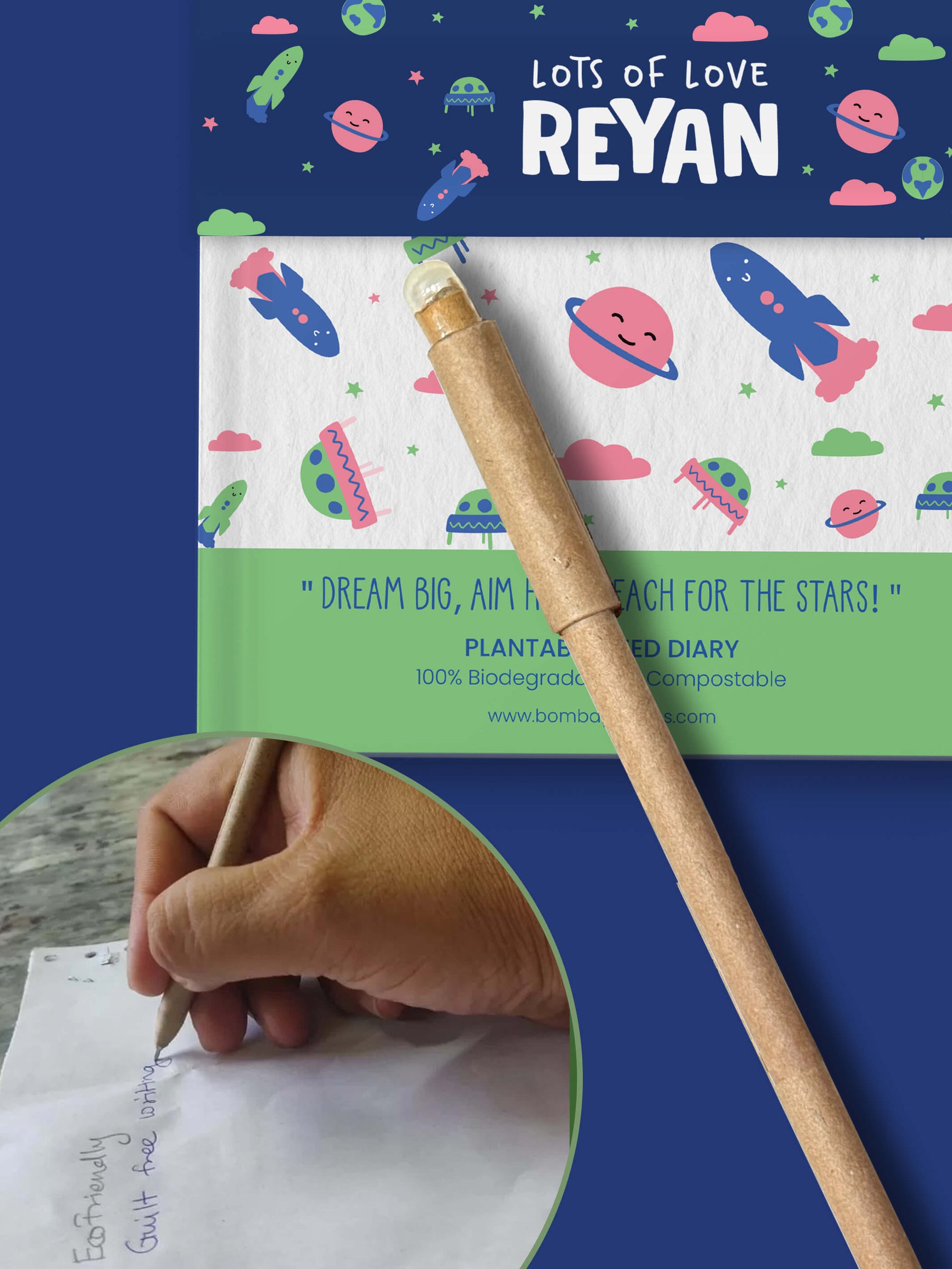 Plantable Diary + Seed Pen - Space (Pack of 20)