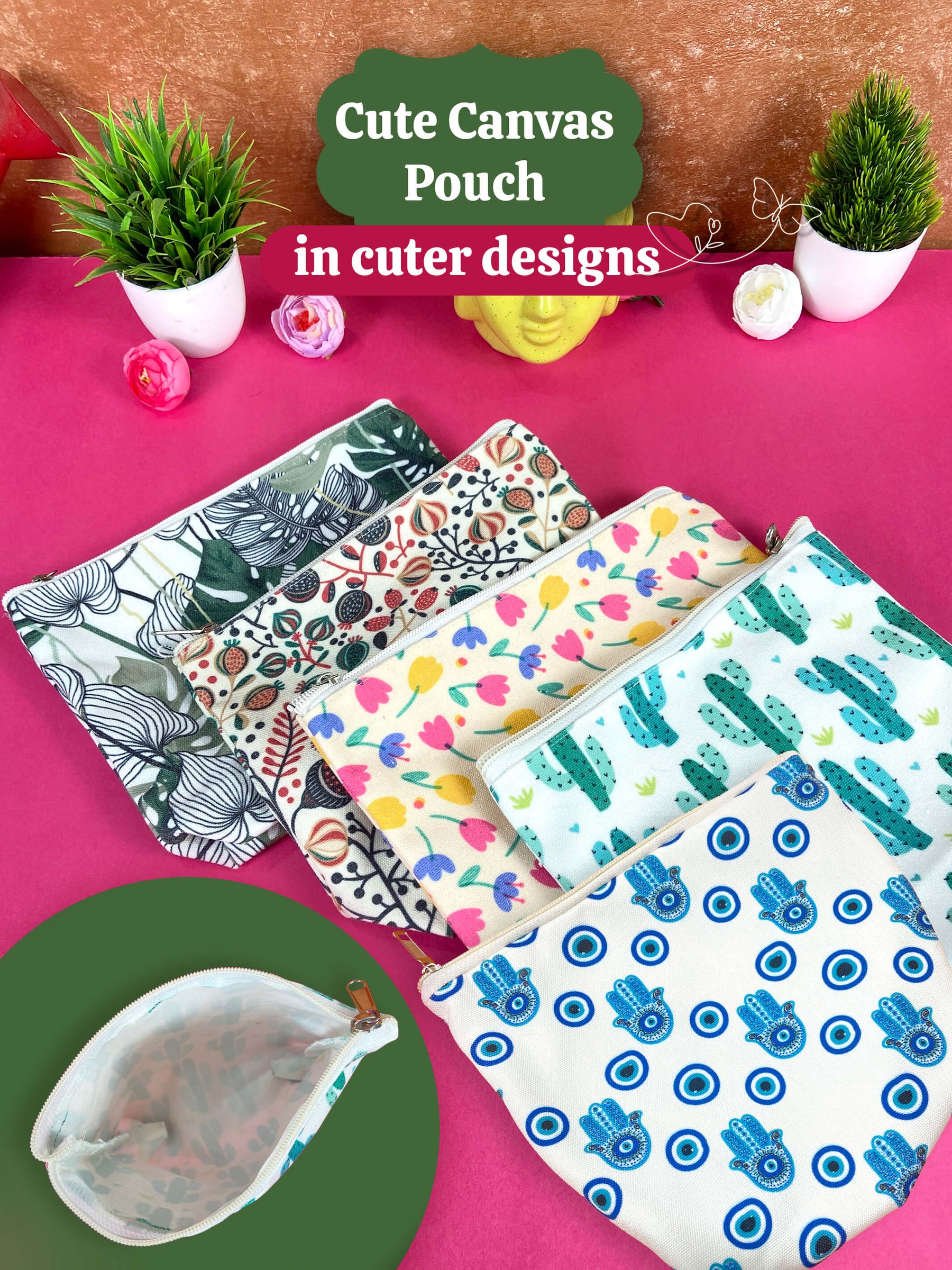 Plantable Stationery - Canvas Pouch, Seed Pen & Pencil