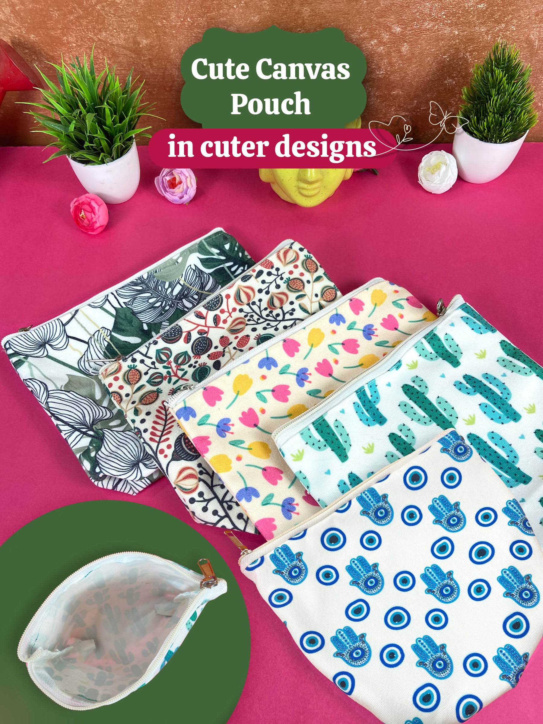 Plantable Stationery - Canvas Pouch, Seed Pen & Pencil