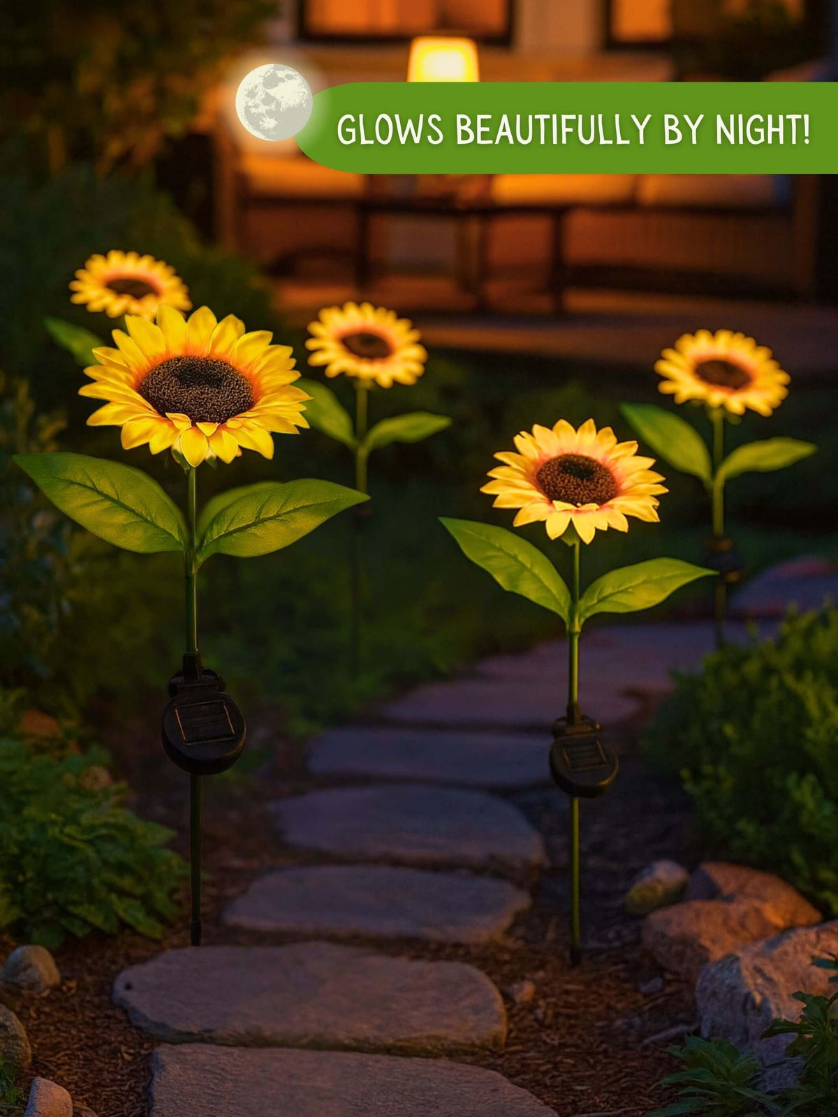 Solar LED Garden Lights | 2pcs - Sunflower