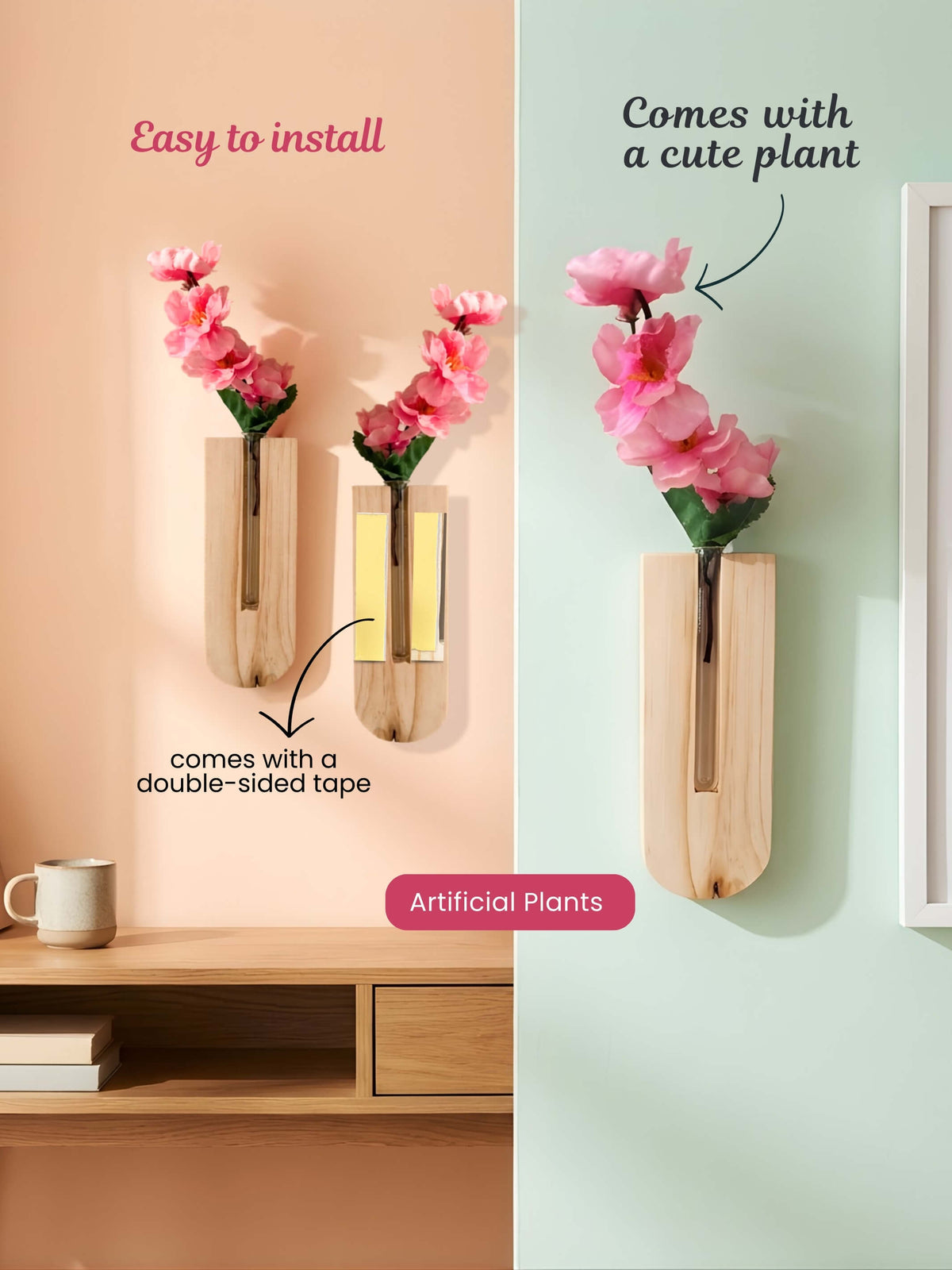 Wooden Wall Planter Online