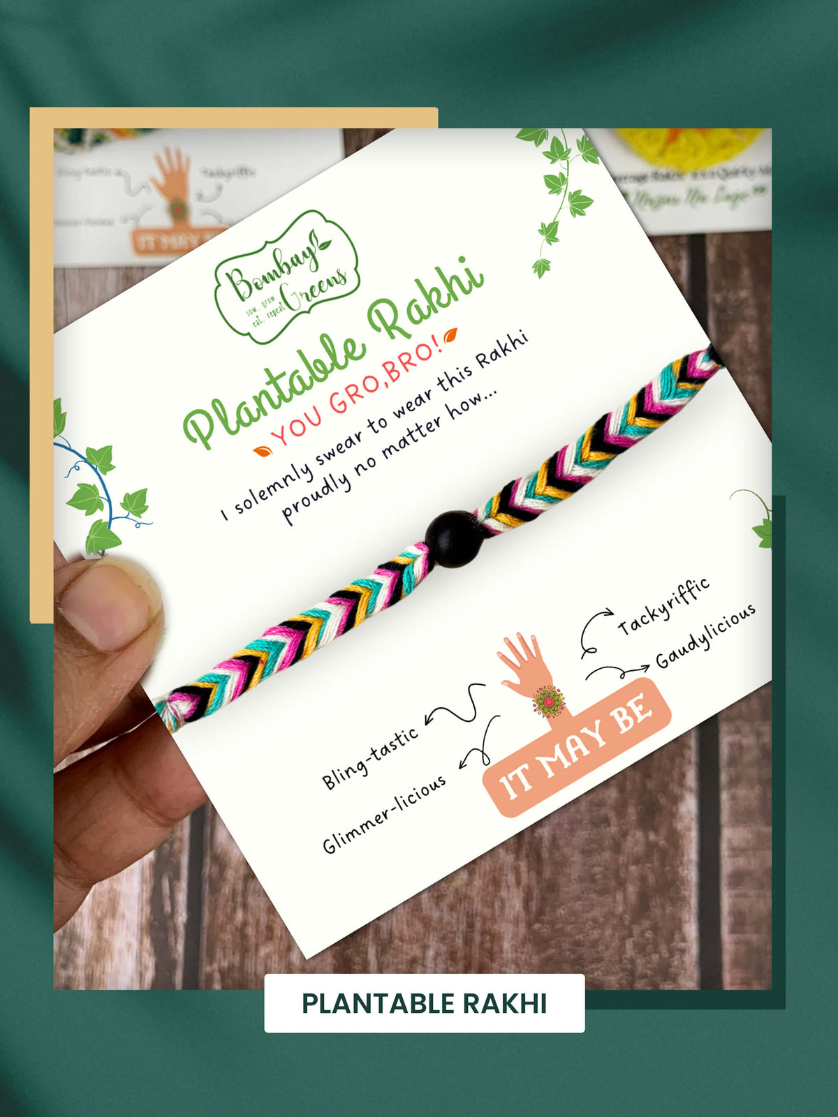 Seeds Rakhi Set- Soapnut Feathers
