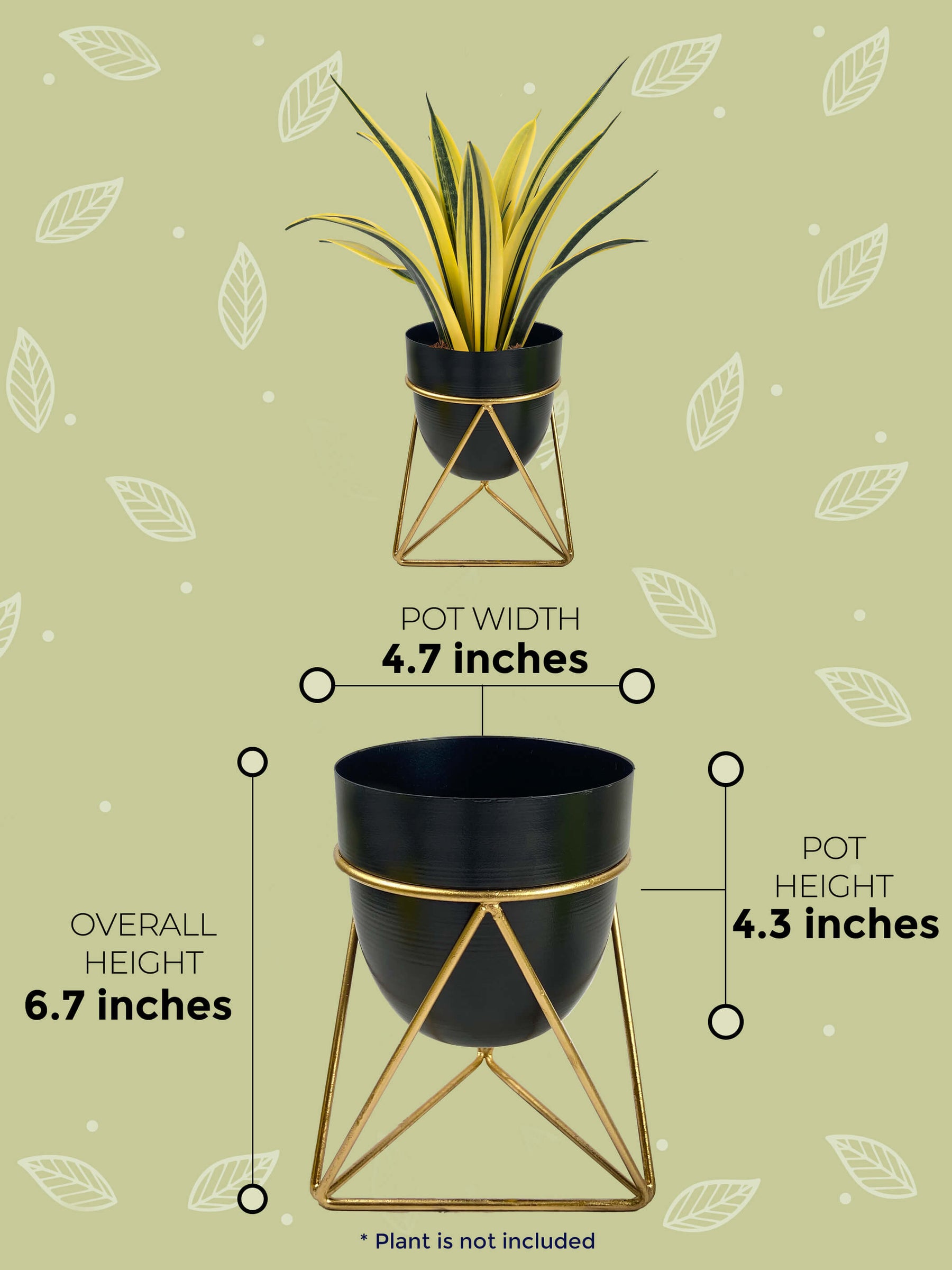 metal plant pots
