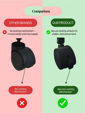 Metal Plant Stand with Wheels (3 pcs)