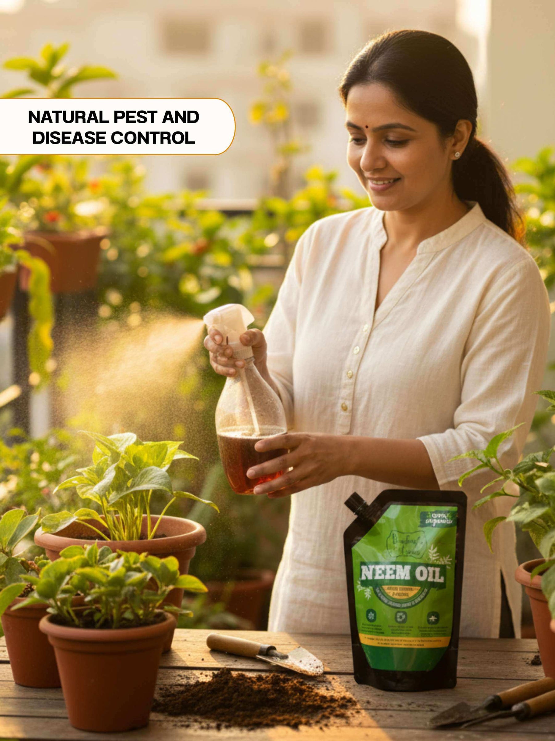 Neem Oil For Plant, 100% Herbal Pesticide - 250 ML