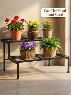metal plant stand, metal planters