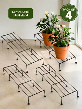 Garden Metal Plant Stand (Set of 4)