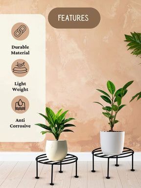 metal plant stand, metal planters