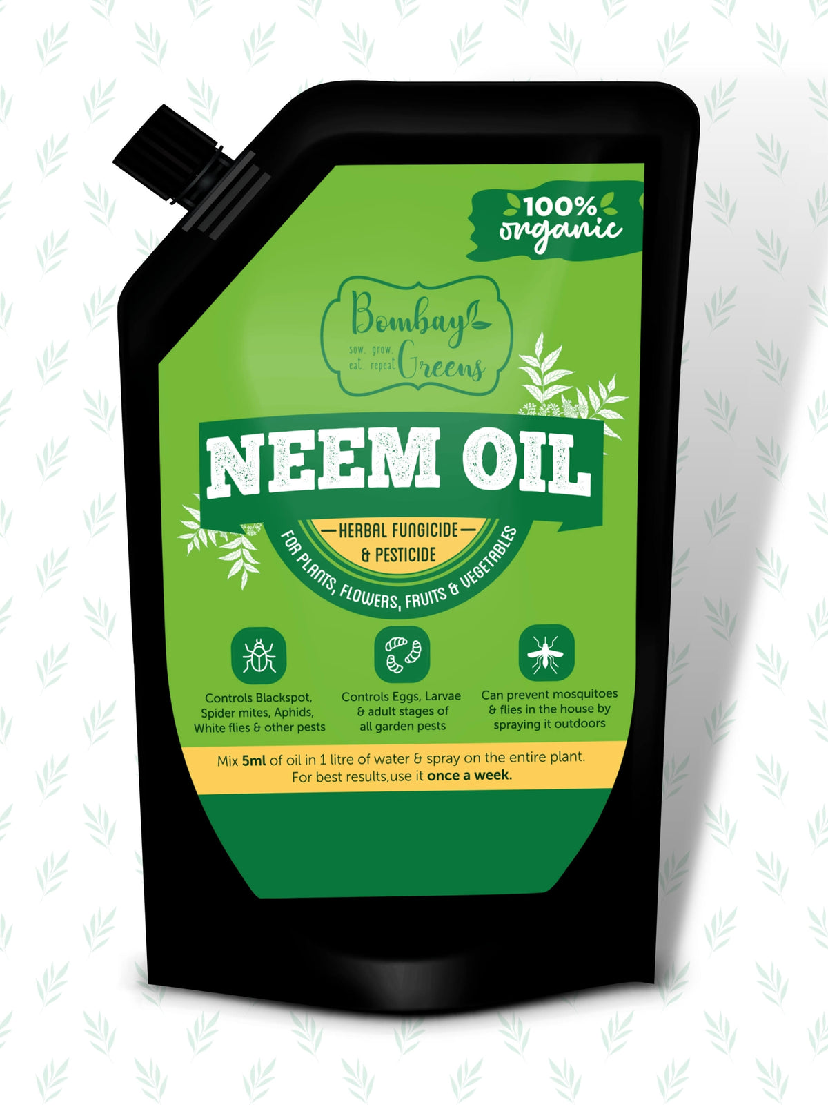 Neem Oil For Plant, 100% Herbal Pesticide - 250 ML