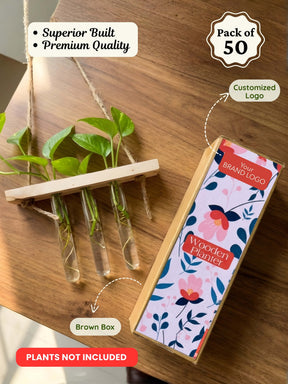 Wooden Hanging Planter for Home | Pack of 50