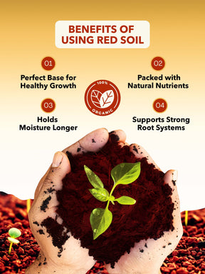Red Soil for Plants | 100% Natural Organic Red Soil for Gardening