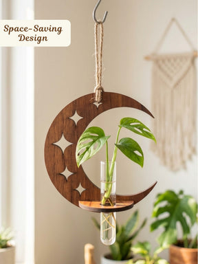 Lunar Wooden Test Tube Planter - Set of 2