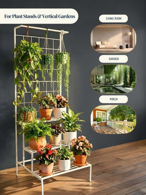 metal plant stand, metal planters