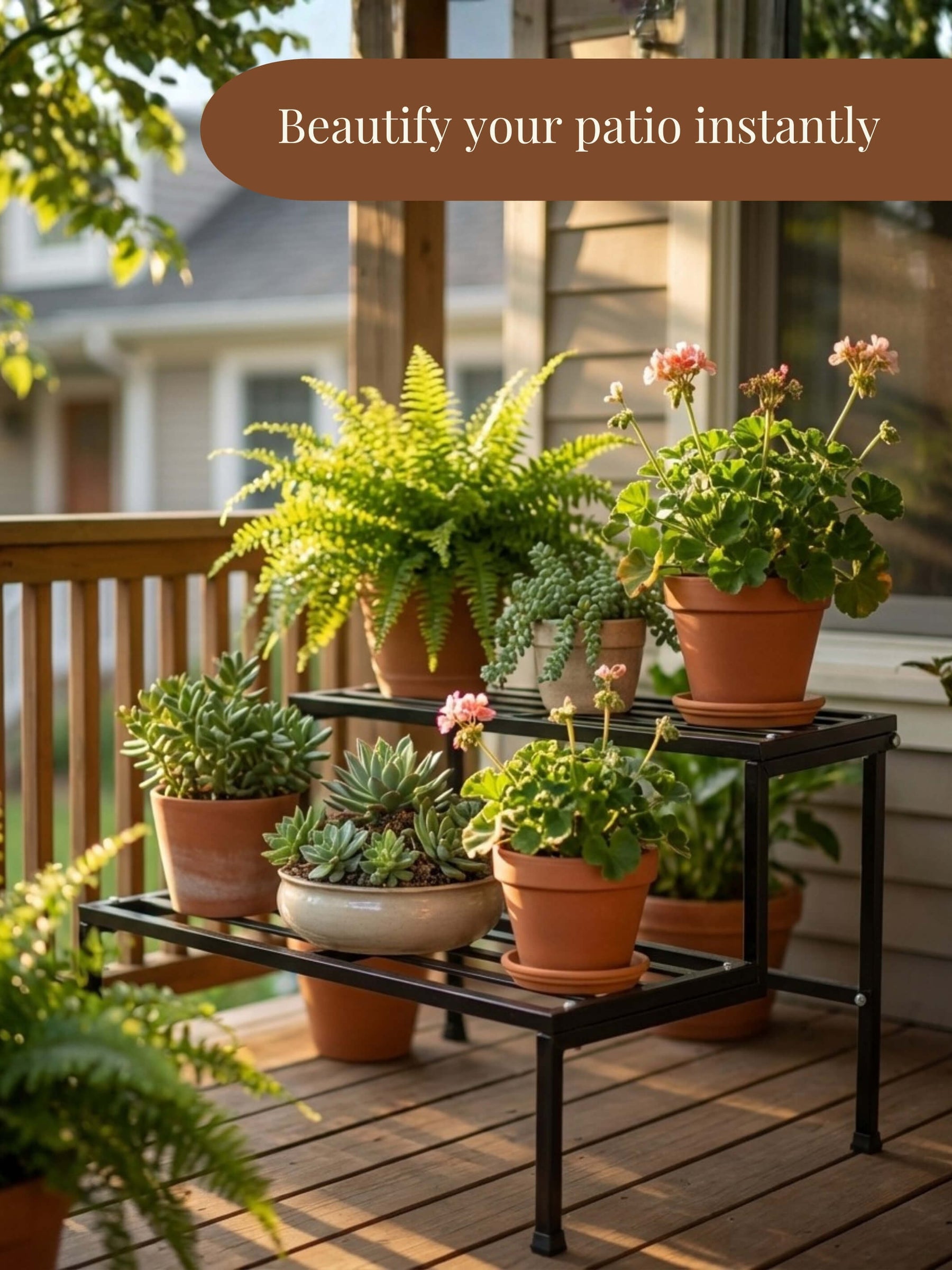 metal plant stand, metal planters