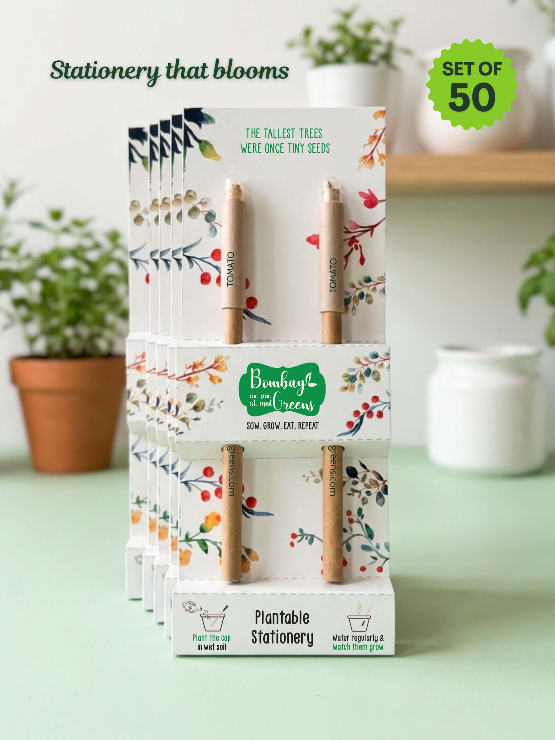 Seed Pens Plantable Stationery Gift – Set of 50