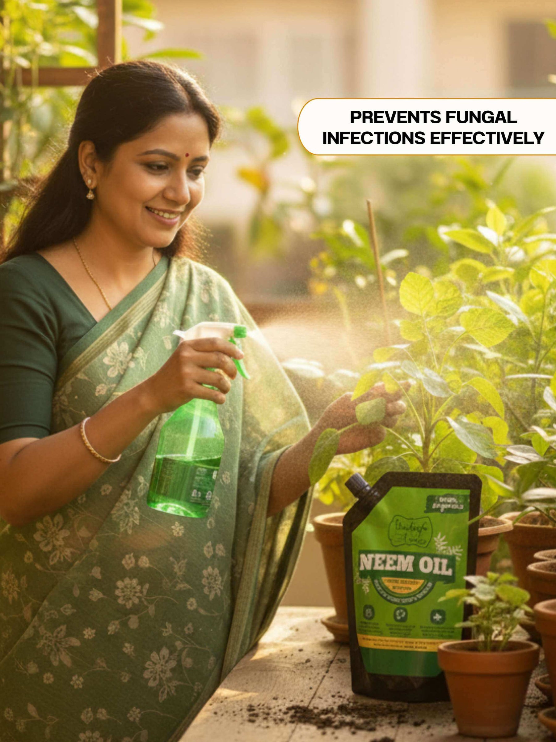 Neem Oil For Plant, 100% Herbal Pesticide - 250 ML