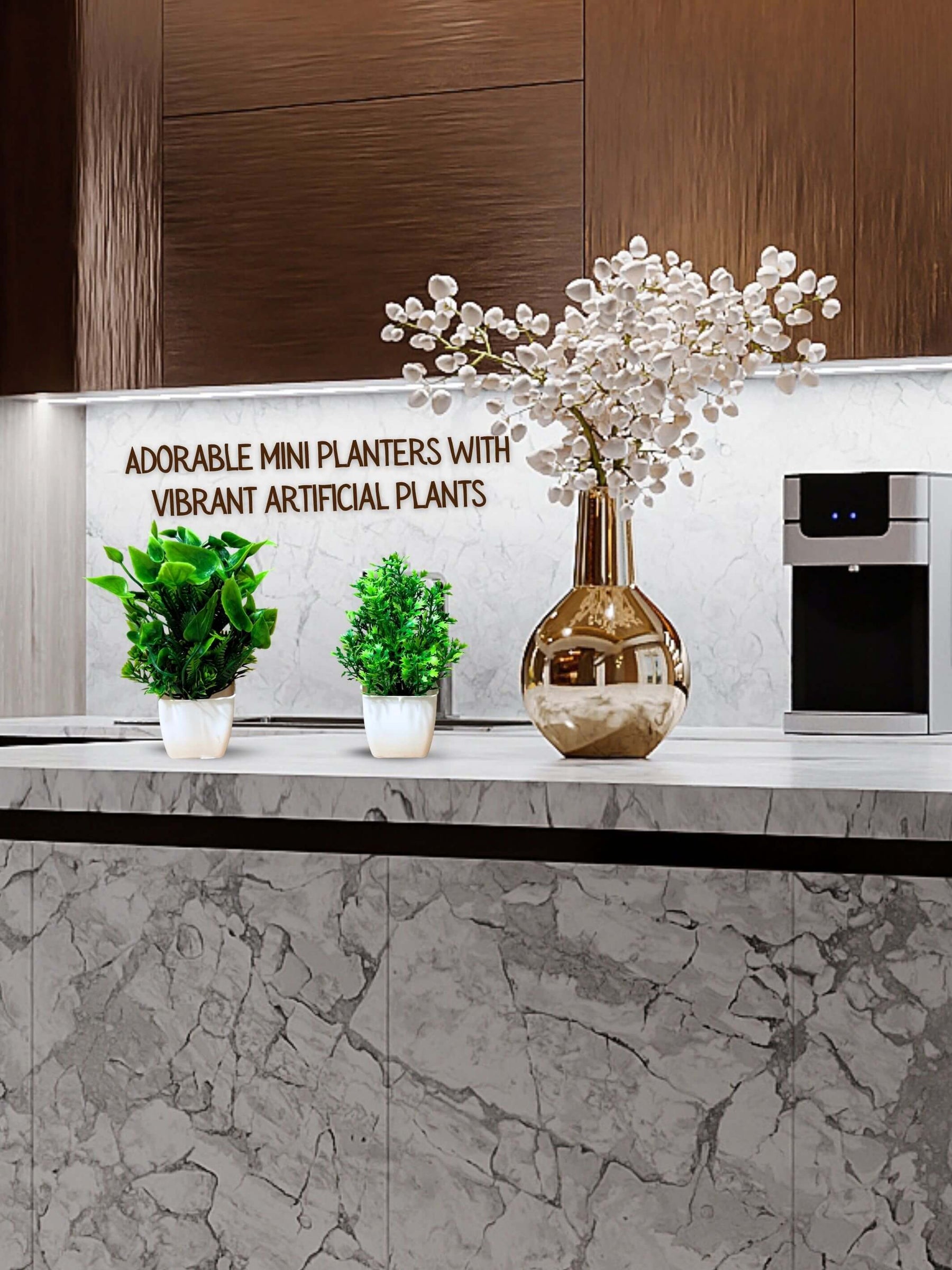 Artificial Plants for Desk (Set of 2)
