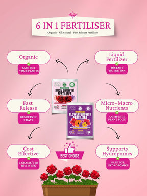 Liquid Organic Fertilizer Combo - All Flowers & Roses