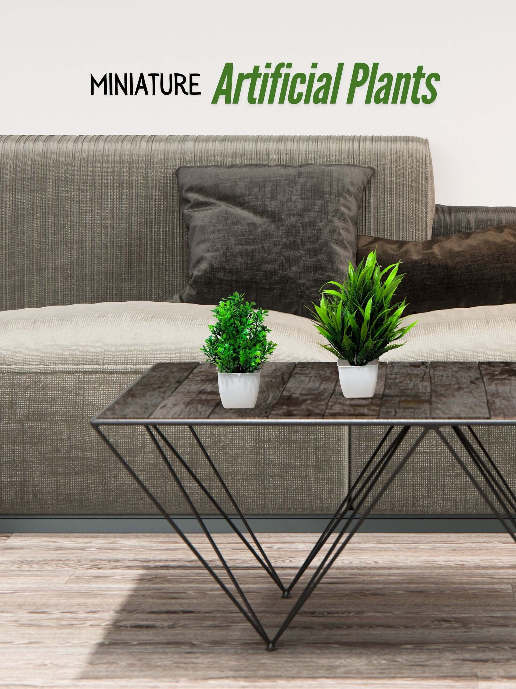 Artificial Plants for Desk (Set of 2)