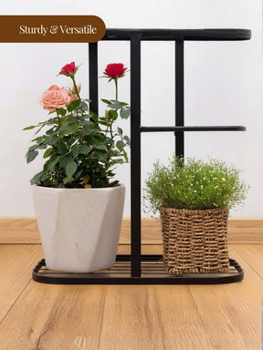 6 Pot Metal Plant Stand - 5 Tier