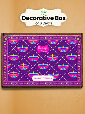 Decorative Clay Diyas Diwali Gift