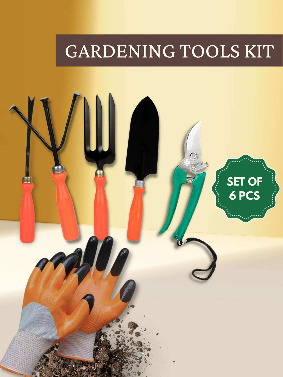 6 in 1 Gardening Tools Kit