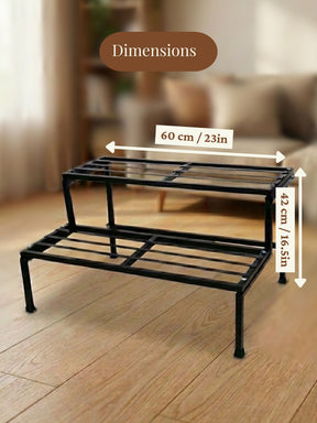 metal plant stand, metal planters