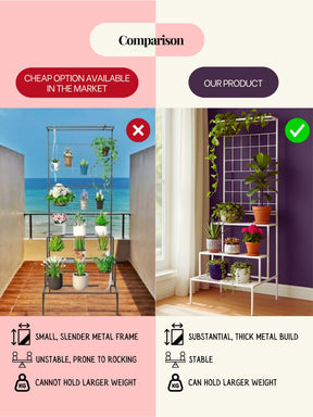 metal plant stand, metal planters