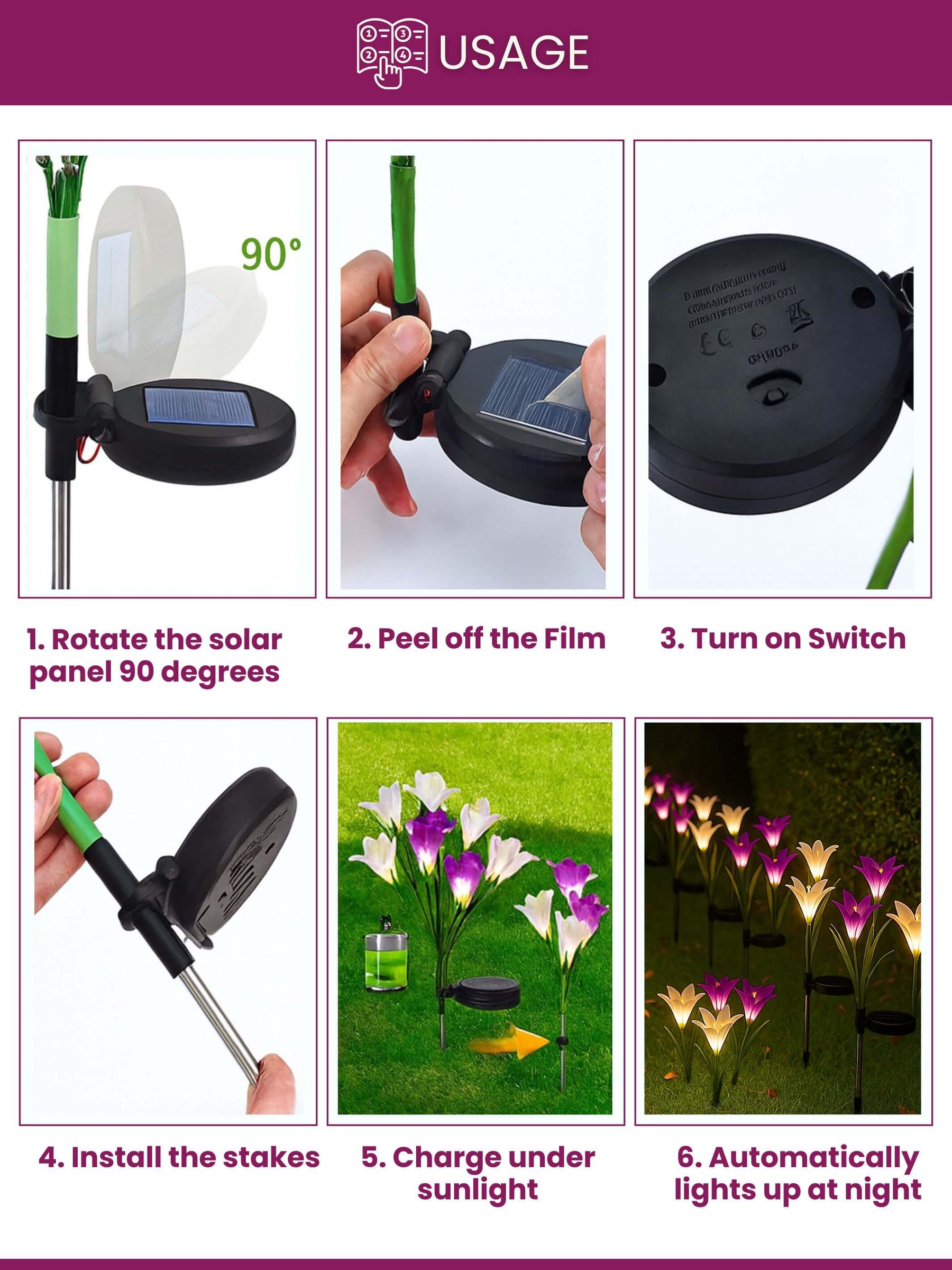 Solar LED Garden Lights | Pack of 2