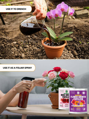 Liquid Organic Fertilizer Combo - All Flowers & Roses