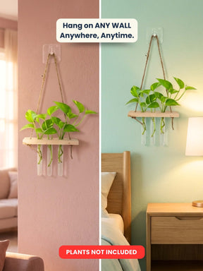 Wooden Hanging Planter for Home | Aesthetic Plant Décor